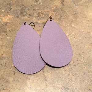 Nickel & Suede Earrings